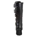 Musta Vegaani 8,5 cm TRASHVILLE-518 demonia saappaat - unisex platform saappaat