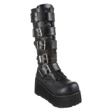 Musta Vegaani 8,5 cm TRASHVILLE-518 demonia saappaat - unisex platform saappaat