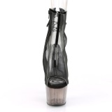 Musta Verkko 18 cm Pleaser ADORE-1018MSHT Platform Nilkkasaappaat