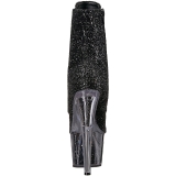 Musta glitter 18 cm ADORE-1020G korokepohja nilkkurit korkeat korko