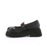 Mustat 6,5 cm RENEGADE-56 emo solki maryjane kengät naisten