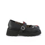 Mustat 6,5 cm RENEGADE-56 emo solki maryjane kengät naisten