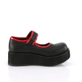 Mustat 6 cm SPRITE-01 emo solki maryjane kengät naisten