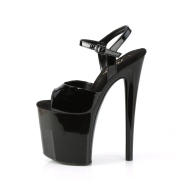 Mustat sandaalit 20 cm NAUGHTY-809 korolliset sandaalit platform