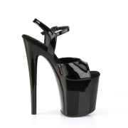 Mustat sandaalit 20 cm NAUGHTY-809 korolliset sandaalit platform