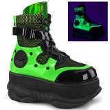 Neon 7,5 cm NEPTUNE-126 demonia nilkkurit - unisex cyberpunk nilkkurit