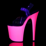 Neon Pinkit 20 cm Pleaser FLAMINGO-808UV Korkokengt Platform