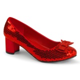 Paljetit avokkaat solmuke 5 cm DOROTHY cosplay prinsessa kengt
