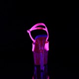 Pinkit 18 cm ADORE-709UVT Neon Platform Korkeakorkoiset Sandaalit