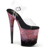 Pinkit 20 cm FLAMINGO glitter platform korkokengt naisten