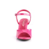 Pinkit Kiiltonahka 8 cm BELLE-309 Naisten Sandaletit Korkea