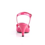 Pinkit Kiiltonahka 8 cm BELLE-309 Naisten Sandaletit Korkea