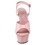 Pinkit Kiiltonahkaiset 15 cm Pleaser KISS-209 Platform Korkokengill