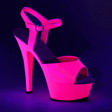 Pinkit Neon 15 cm Pleaser KISS-209UV Platform Sandaletit