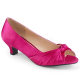 Pinkit Satiini 5 cm FAB-422 suuret koot avokkaat kengät