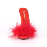 Punaiset 13 cm POISE-501F Marabou Hyhenet Puu Kengt