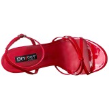 Punaiset 15 cm DOMINA-108 korkokengt miehell