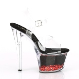 Punaiset 18 cm SKY-308WHG glitter platform korkokengt naisten