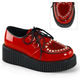 Punaiset 5 cm CREEPER-108 creepers kengt naisten platform paksut pohjat
