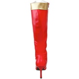 Punaiset 9,5 cm WONDER-130 Korkeat Saappaat Naisten