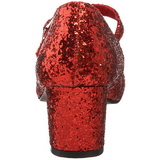 Punaiset Glitter 5 cm SCHOOLGIRL-50G Avokkaat Mary Jane