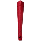 Punaiset Keinonahka 15 cm DELIGHT-3019 reisisaappaat korkokengät