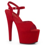 Punaiset Keinonahka 18 cm ADORE-709FS naisten korkosandaalit