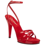 Punaiset Kiiltonahka 12 cm FLAIR-436 Naisten Sandaletit Korkea