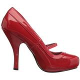 Punaiset Kiiltonahka 12 cm retro vintage CUTIEPIE-02 avokkaat mary jane kengt piilotettu platform