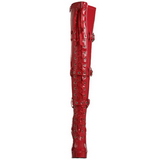 Punaiset Kiiltonahka 13 cm ELECTRA-3028 Reisisaappaat varten Miehet