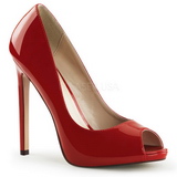 Punaiset Kiiltonahka 13 cm SEXY-42 klassiset avokkaat kengät naisten