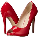 Punaiset Kiiltonahka 13 cm SEXY-42 klassiset avokkaat kengt naisten
