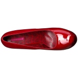 Punaiset Kiiltonahka 14,5 cm Burlesque TEEZE-06W miesten avokkaat leveään jalkaan