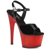 Punaiset Kiiltonahka 18 cm ADORE-709T pleaser korkosandaalit platform