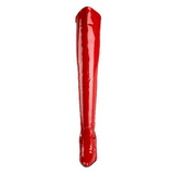 Punaiset Kiiltonahkaiset 13 cm SEDUCE-3010 korolliset ylipolvensaappaat