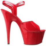 Punaiset Lakka 18 cm ADORE-709 Platform Korkosandaalit