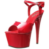 Punaiset Lakka 18 cm ADORE-709 Platform Korkosandaalit