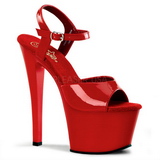 Punaiset Lakka 18 cm Pleaser SKY-309 Platform Korkosandaalit