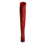 Punaiset Nahka 13 cm LEGEND-8899 korolliset ylipolvensaappaat