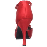 Punaiset Satiini 12 cm retro vintage CUTIEPIE-12 Naisten kengät avokkaat