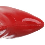 Punaiset kiiltonahkasaappaat 13 cm SEDUCE-2000 tervkrkiset ja piikkikorkoiset saappaat