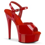 Punaiset sandaalit 15 cm EXCITE-609 korolliset sandaalit platform