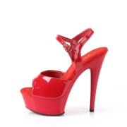 Punaiset sandaalit 15 cm EXCITE-609 korolliset sandaalit platform