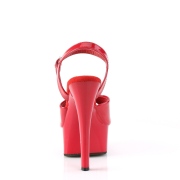 Punaiset sandaalit 15 cm GLEAM-609 korolliset sandaalit platform