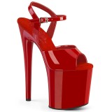 Punaiset sandaalit 20 cm NAUGHTY-809 korolliset sandaalit platform