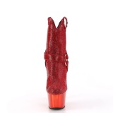 Punaiset strassikivet 18 cm ADORE-1029CHRS western cowboy nilkkurit