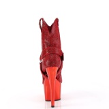 Punaiset strassikivet 18 cm ADORE-1029CHRS western cowboy nilkkurit