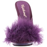 Purppura 13 cm POISE-501F Marabou Hyhenet Puu Kengt