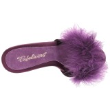 Purppura 13 cm POISE-501F Marabou Hyhenet Puu Kengt