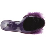 Purppura 13 cm POISE-501F Marabou Hyhenet Puu Kengt